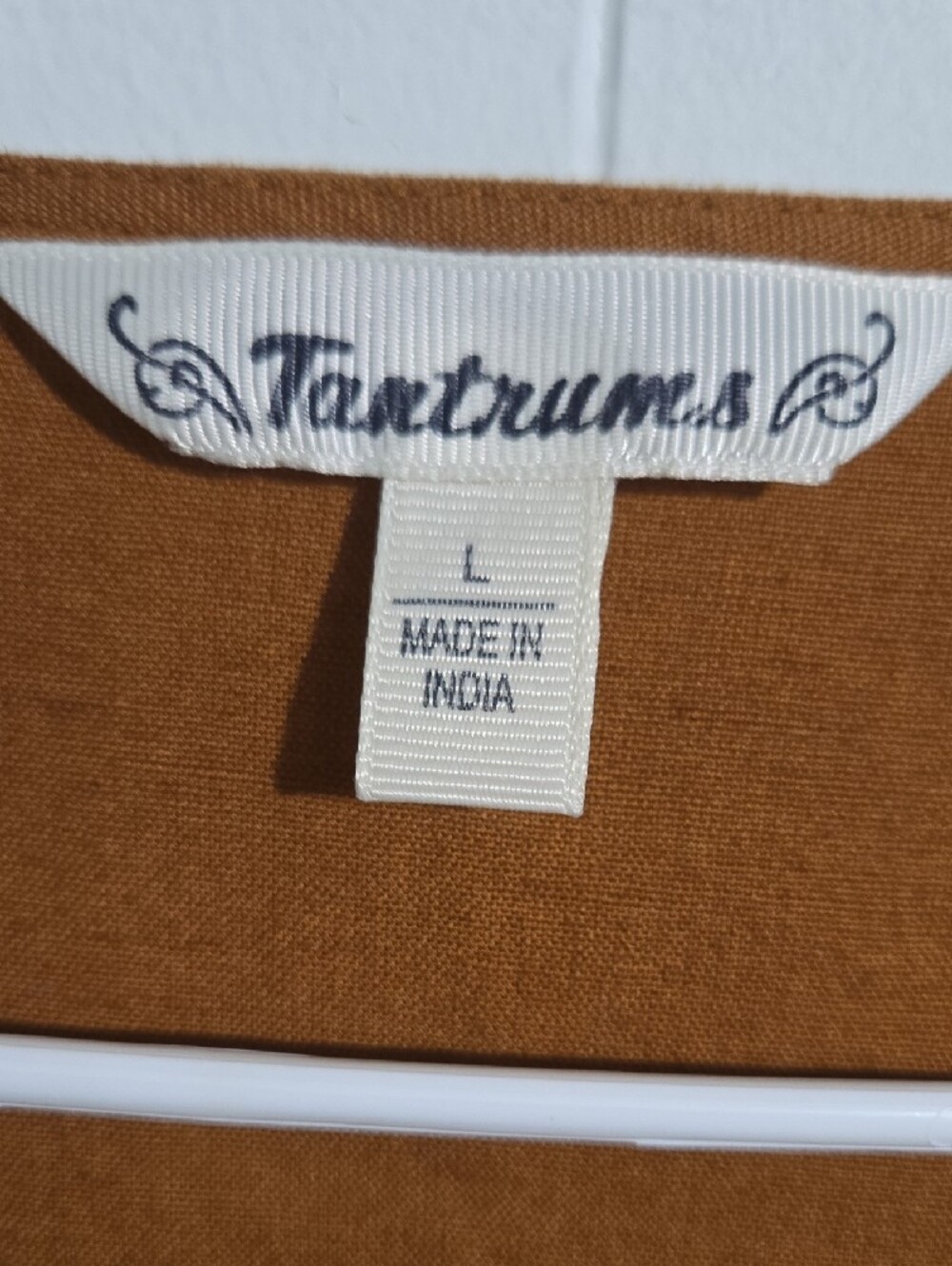 Tantrums Rust Embroidered Peasant Tunic - Picture 2 of 3